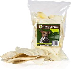 Pet0002022 Pet Magasin Premium Natural Jumbo Cow Ears - 12-pack Dog Treats Long-lasting Su