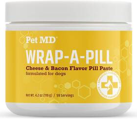Pet Md 711181087819 Wrap A Pill Cheese And Bacon Flavor Paste For Dogs - Make Pocket Or