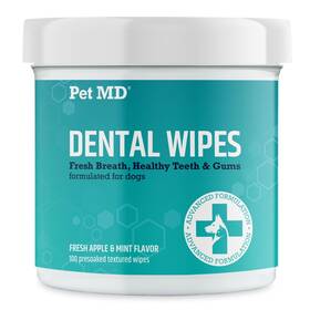 Pet Md 850012848271 Dog Breath Freshener Dental Wipes For Dogs - Tartar And Plaque Remover