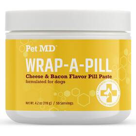 Pet Md 850012848301 Wrap A Pill Cheese Bacon Flavor Paste For Dogs Make Pocket Or Pouch