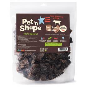 Pet N Shape 032657121302 Beef Lung Chunx Dog Treats - Made And Sourced In The Usa 16 Ounce