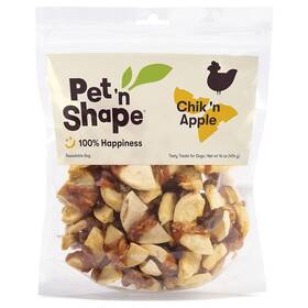 11316 Pet N Shape Chik Ftn Apple Jerky - Natural Wrapped Dog Treats 16 Oz