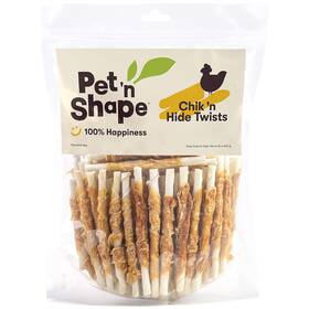 11632 Pet N Shape Ftn Chicken Hide Twists Dog Treats 32 Oz Chews In Resealable Bag