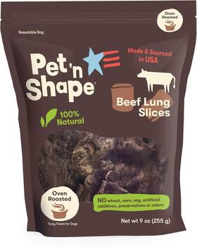 12123 Pet N Shape Ftn Beef Lung Dog Treats Made And Sourced In The Usa - Training Treat