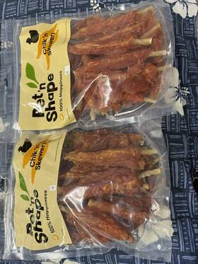 Pet N Shape 445036441435 Ftn Chik Skewers Chicken Wrapped Rawhide Chew 2 Pounds - Two Packs