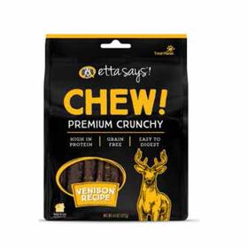 Pet Palette Llc 856995008237 Etta Says Chew Premium Crunchy Venison Dog 4.5oz
