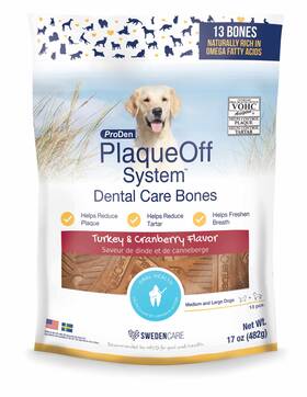 Plodcb03 Pet Palette Llc Plaqueoff Dental Bones Turkey/cranberry Flavor 17 13 Oz