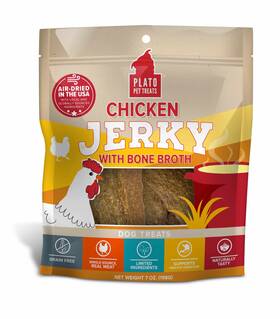 Ppt6809 Pet Palette Llc Plato Treats Chicken Jerky With Bone Broth 7oz
