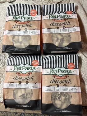 Pet Pasta 198715211405 Lot Of 4 Cheesateli Treats 7 Oz X Exp 03/06/2026
