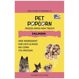 Trtslmfil225 Pet Popcorn Freeze-dried Raw Treats - Salmon 2.5oz Bag Dog And Cat Snacks