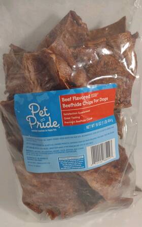 Pet Pride 011110882097 Dogs Beef Beefhide Chews For 1 Pound
