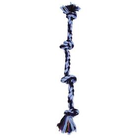 23036f Pet Products Flossy Dog Chews Cloth 4 Knot Tug Rope Toy Large 27 Inch New