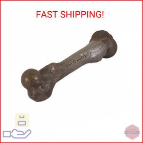 Zbb5 Pet Qwerks Zombie Barkbone - Nylon Dog Bone For Moderate Chewers Bacon Flavor