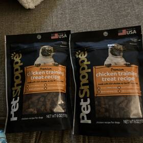 00252bh Pet Shoppe Usa Dog Treats Chicken Training Treat-recipe 2-4 Oz Exp 07/25