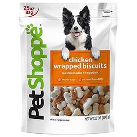 Pet Shoppe 303945130987 Petshoppe Real Chicken Wrapped Biscuits 25 Oz