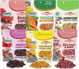 Pet Supply 313106422462 Herbivore Treats 6 Pack - Healthy Assortment Small Animal Treat Squirrels