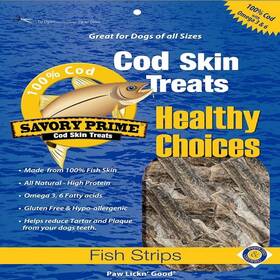 62016 Pet Treats 445001320338 Cod Skin Fish Strips 16-ounce No Artificial Color All Breed Sizes