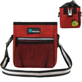B07gx7t2mw Petami Dog Treat Pouch For Training And Walking - Built-in Poop Bag Dispenser