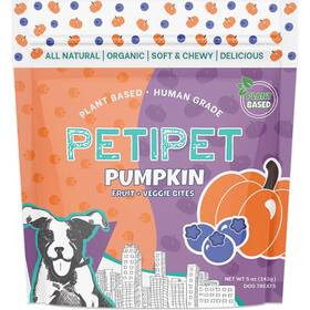 Petipet 857735008340 Plant-based Pumpkin Dog Treats - Carrot Apple And Blueberry Soft &