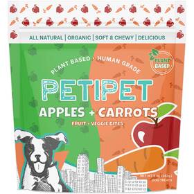 Petipet 857735008357 Apples Carrots Plant-based Fruit Dog Treats - 5 Ounce Pack Of 1