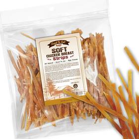 Petlife Co. Ltd. 313033561586 Gootoe Chicken Breast Strips 1 Lb Dog Treats All Natural Grain-free High-pro
