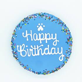 Petlingo Bakery 796856383144 Blue Happy Birthday Dog Cake