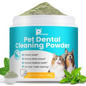 Vt-pr-dcp120 Petrivium Dog Teeth Cleaning Powder Dental For Dogs And Breath F
