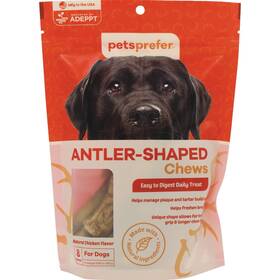 99-210 Pets Prefer Antler-shaped Large Dog Chews 8-count