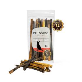 12504 Petsamba 12 Inch Beef Collagen Sticks 12-pack Bully For Dogs All