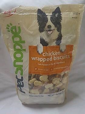 146441 Petshoppe Real Chicken Wrapped Biscuits- 25oz 1lb. 9oz Exp 12/02/2025
