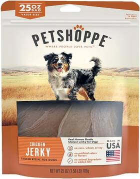 Petshoppe 445050954966 Premium Chicken Jerky Dog Treats Made In Usa Only All Natural - No Fil