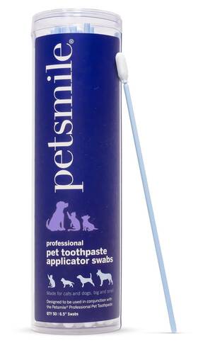 Petsmile 036179002002 Professional Pet Toothpaste Applicator Swabs - Easily Apply To Dog