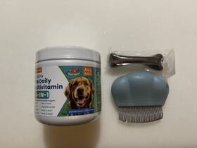Petsodfa 753763207444 24-in-1 Dog Multivitamin Supplement With Gifted Chew Bone And Pet Comb