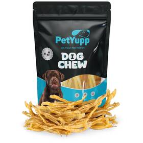 4716 Petyupp Beef Tendon Chew For Dogs - Natural And Single Ingredient Dog Treats 14oz
