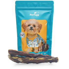 4717 Petyupp Cow Tails Dog Chews - Natural And Single Ingredient Treats 10 Count