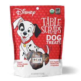 Phelps Pet Products 722791278023 Organic Chicken Tender Dog Treats Disney 101 Dalmatians Table Scraps Exp. 11/26