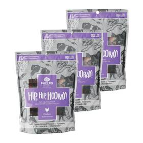 Phelps Wellness Collection 192959811513 Hip Hooray Joint Chicken Recipe Dog Treats 3 Pack 4.5 Oz