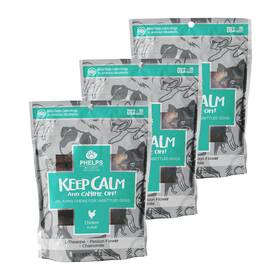 Phelps Wellness Collection 192959811544 Keep Calm And Canine On Chicken Flavor Dog Treats 3 Pack 4.5 Oz