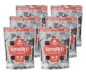 Phelps Wellness Collection 192959811582 Squirrel Attention Focusing Beef And Chicken Flavor Dog Treats 6 Pack 4.5 Oz
