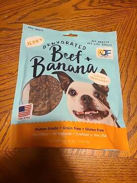10230 Pjf Premium Dog Treats 100% Human Grade Usa Grain Free Beef And Ban 9/24