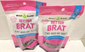 66572 Planet Dog Bright Better Brat Bites Treats 5 Oz. Lot Of 2 . Ships In 24 Hour