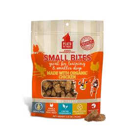 Plato 850002221213 Natural Grain-free Dog Treats High-protein Chicken Flavor 2.5 Ounces