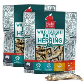 Plato 850054017697 Pet Treats Fish Dog - Air-dried Single 8.5 Ounce Pack Of 2