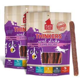 Plato 850054017819 Pet Treats Thinkers - Meat Stick For Dogs Limited Ingredient Dog Tre