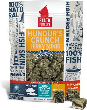 Plato 859554001397 Hundurs Crunch Jerky Minis 10oz Natural 10 Ounce Pack Of 1