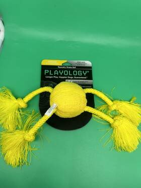Playology 810045333465 New Squeaky Dog Toy Chew Ball All-natural Chicken Scent One Size