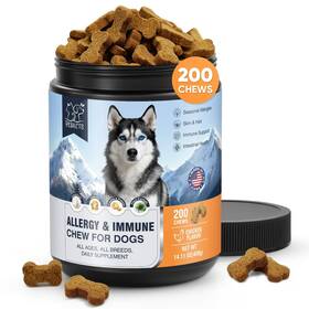 Plbkcts 768837230631 Dog Allergy Chews 200 Treats And Itch Skin Relief Omega 3 Fish Oil