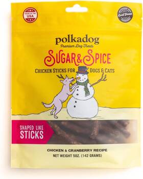 Polkadog 0858160007571 Sugar And Spice Holiday Chicken Cranberry Dog 5 Ounce Pack Of 1