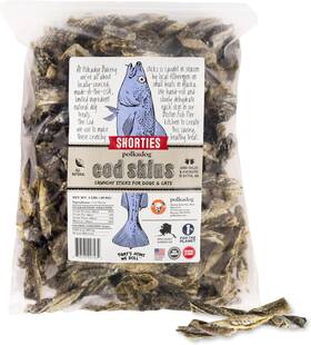 Polkadog 313055036024 Cod Skins For Dogs 2lb Shortie - Single Ingredient Wild-caught Fish