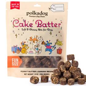 Polkadog 858160007939 Cake Batter Dog Treats Soft And Chewy Premium Birthday With Peanut But